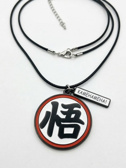 Dragon Ball Z “悟” Pendant Necklace – Kamehameha Edition