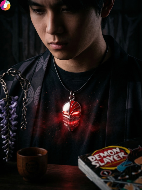 Ichigo Hollow Mask Pendant – Bleach Necklace