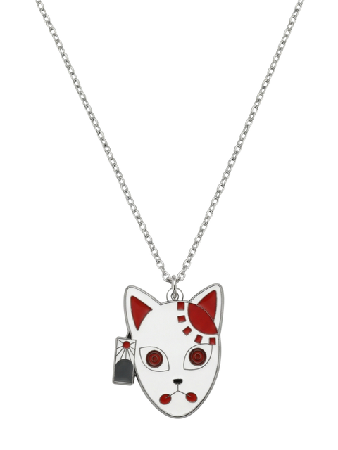 Demon Slayer Fox Mask Pendant – Kimetsu no Yaiba Necklace