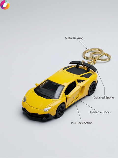 Sports Car Keychain – Pull Back Edition