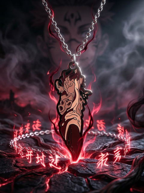 Sukuna Cursed Finger Pendant – Jujutsu Kaisen Necklace