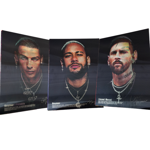 Cristiano Ronaldo | Neymar | Messi 3d poster