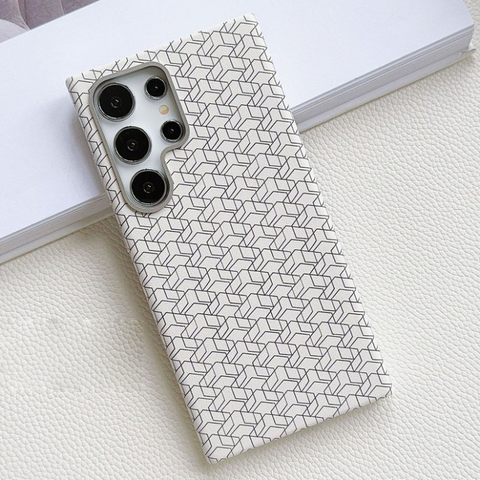 Samsung S24 Ultra Bricks Phone case with Luxury Metal Phone Stand