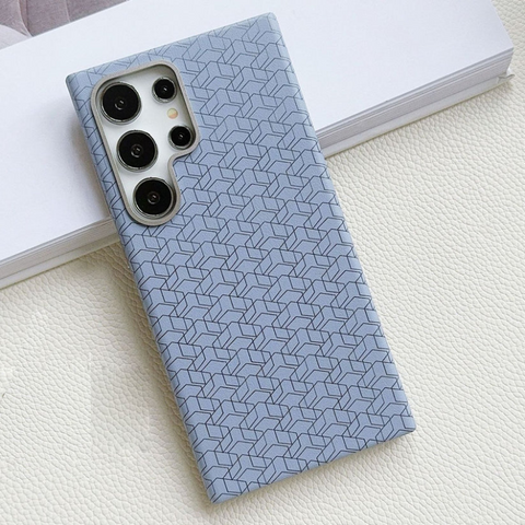 Samsung S24 Ultra Bricks Phone case with Luxury Metal Phone Stand