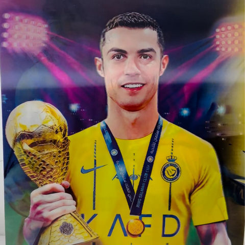 Cristiano Ronaldo 3D Poster – Sports 3D Poster for Fans | Cr7 3D