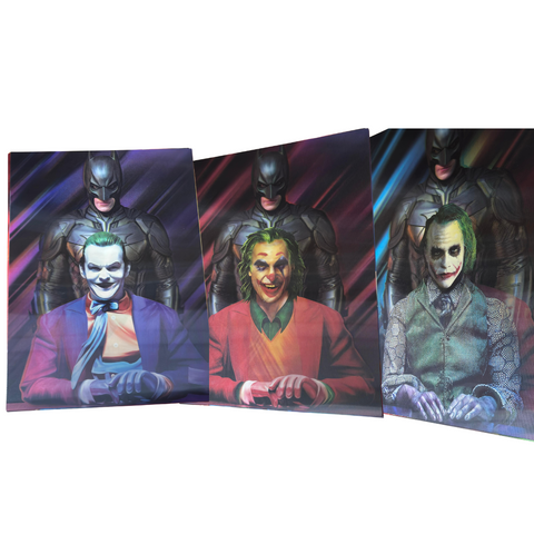 Batman and Jocker 3d poster