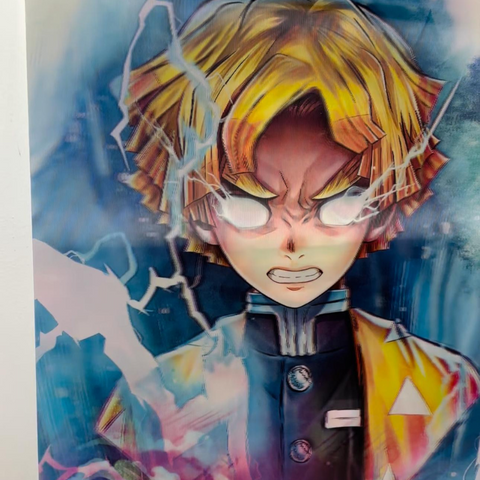 Tanjiro-Nezuku-Zenitsu-Inosuke 3d Poster