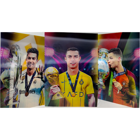 Cristiano Ronaldo 3D Poster – Sports 3D Poster for Fans | Cr7 3D