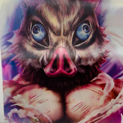 Tanjiro-Nezuku-Zenitsu-Inosuke 3d Poster