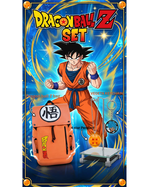 DRAGON BALL Z SET(1 bag+1 pendant+1 keychain)