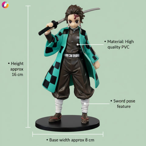Demon Slayer Tanjiro Kamado Kimetsu No Yaiba Action Medium Figure