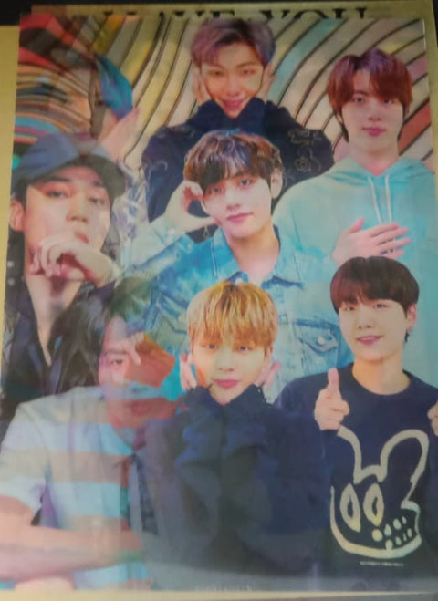 BTS 3D Group Poster