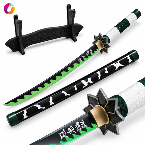Sanemi Shinuzagawa Small Katana with stand