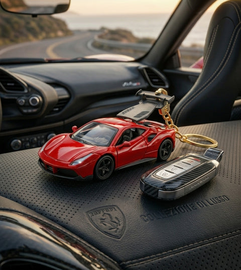 Red Car Keychain