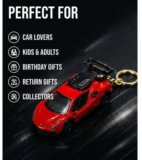 Red Car Keychain