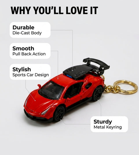 Red Car Keychain