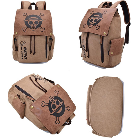 One Piece Anime Bag | Multi-Storage Printed Backpack, Laptop Bags