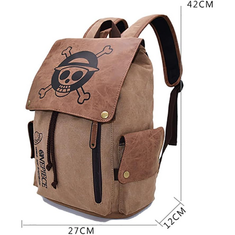 One Piece Anime Bag | Multi-Storage Printed Backpack, Laptop Bags