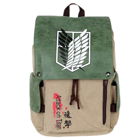 ATTACK ON TITAN Printed Laptop Bagpack | AOT Anime Bags