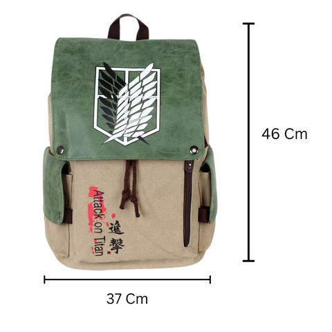 ATTACK ON TITAN Printed Laptop Bagpack | AOT Anime Bags