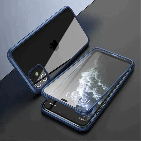 iPhone 14 Series Double Magnetic Glass Case