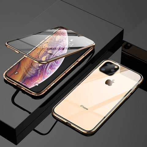 iPhone 14 Series Double Magnetic Glass Case
