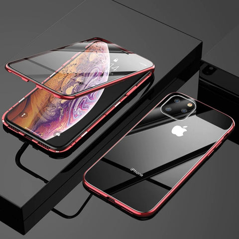 iPhone 14 Series Double Magnetic Glass Case