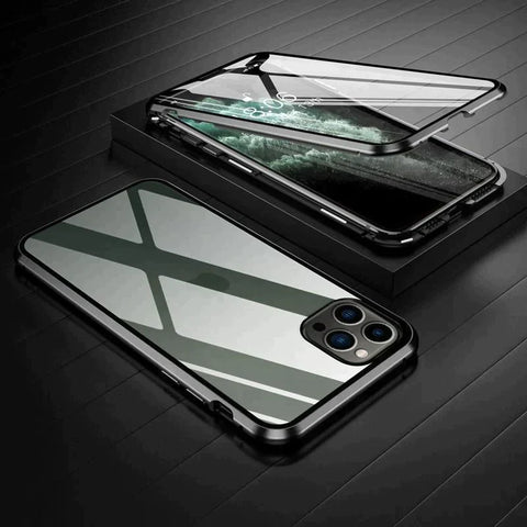 iPhone 14 Series Double Magnetic Glass Case