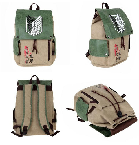 ATTACK ON TITAN Printed Laptop Bagpack | AOT Anime Bags