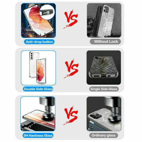 Galaxy S23 Series Double Magnetic Glass Case