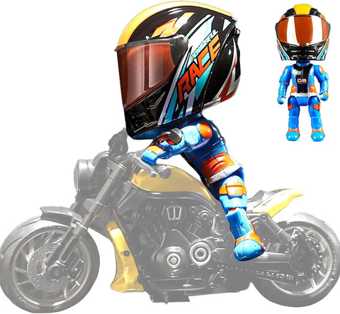MotoGP Helmet Racer Metal Mini Figure